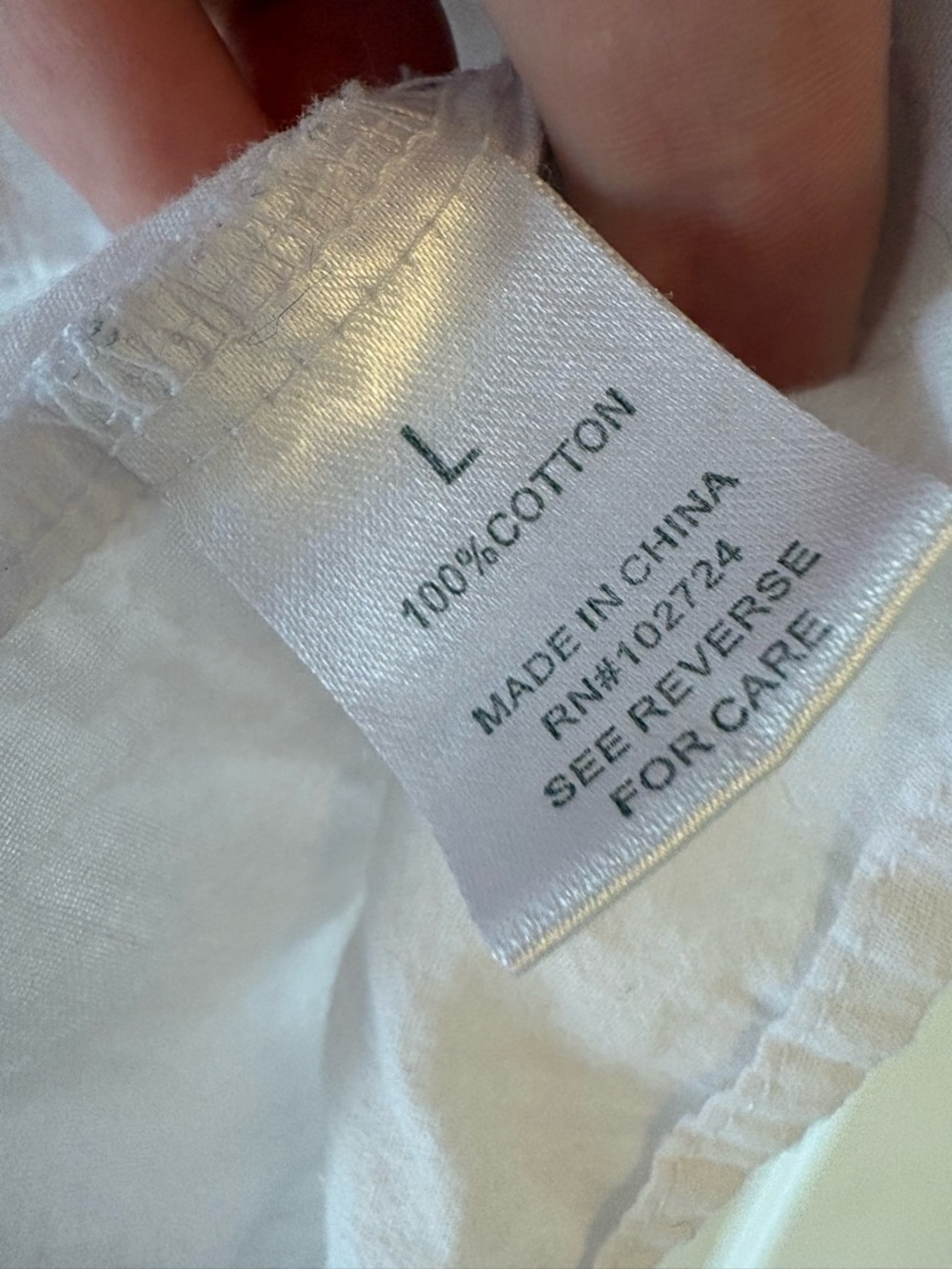 Grand & Greene White Sleeveless Tie Front Blouse Size L Boho Button Front Top - Picture 4 of 4